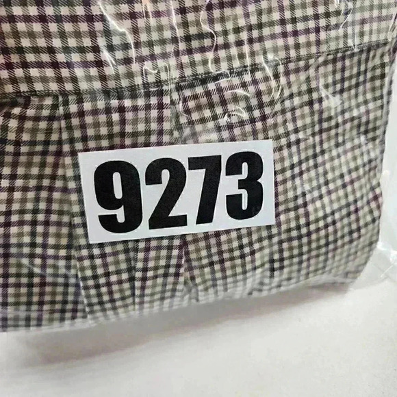 Lands' End Button Down Plaid Men's Dress Shirt 16.5 -36 Tall - Picture 7 of 7